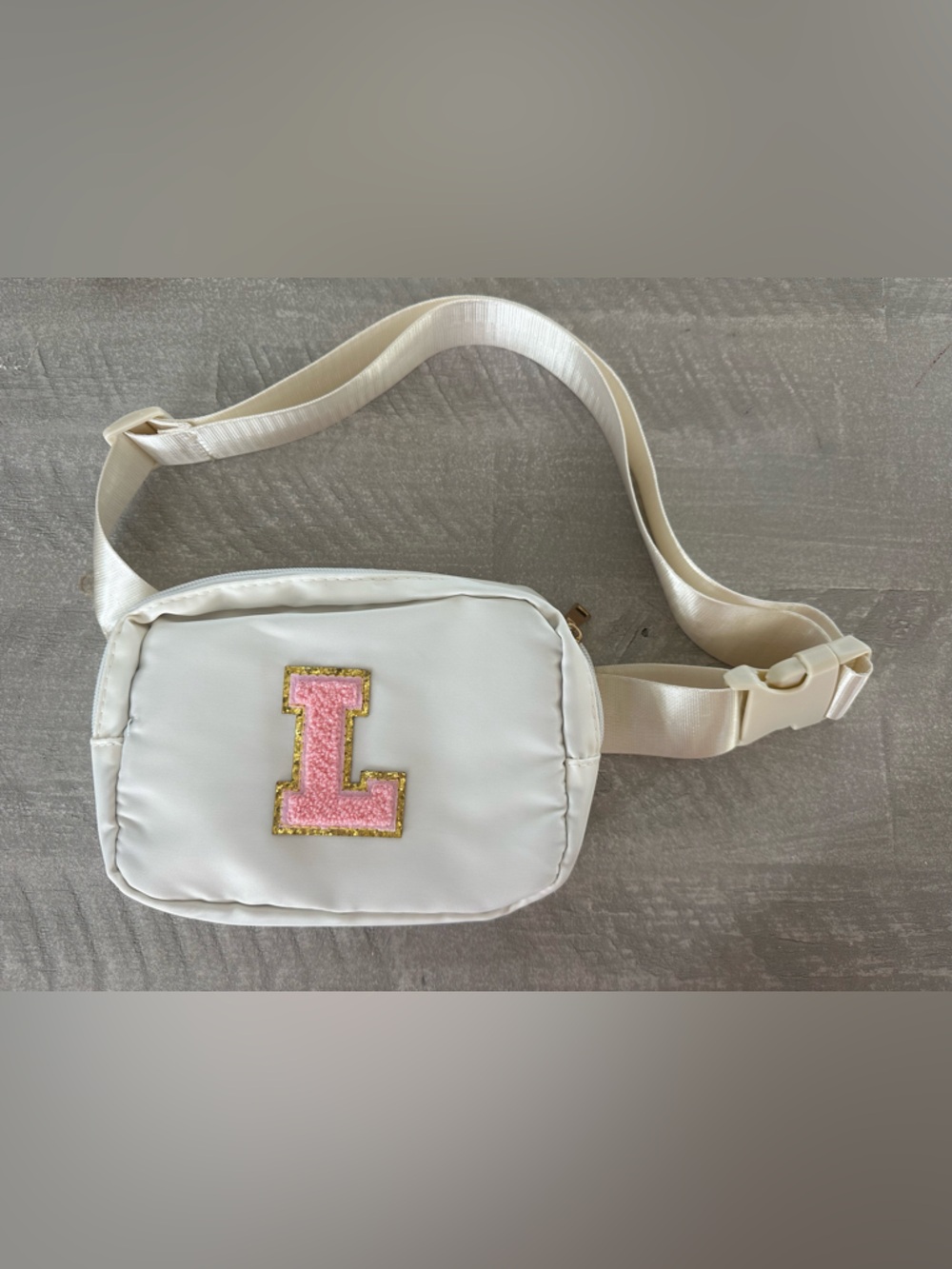 YOOLIFE Initial Crossbody Belt Bag- Fanny Pack  Letter L Y2K Inspired